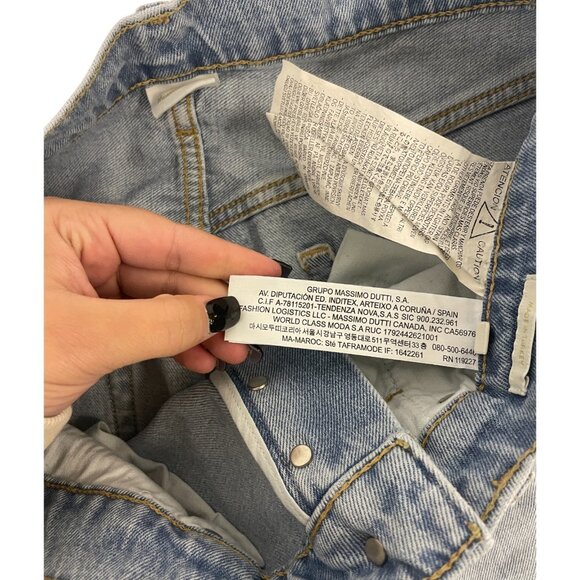 Massimo Dutti Womens Jeans EU 40 US 8 Straight Leg Blue Rigid Denim 5051/852 NWT - Picture 9 of 15